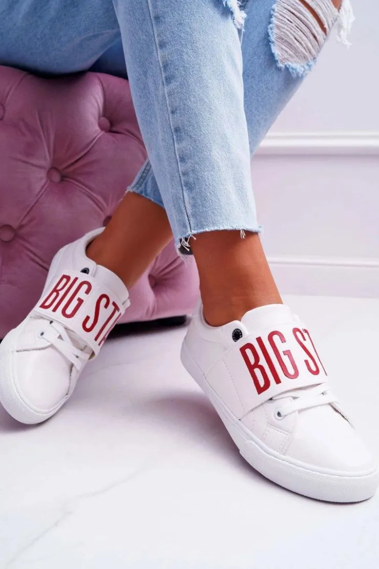 Damskie Big Star Shoes Trampki Damskie Big Star Białe EE274039