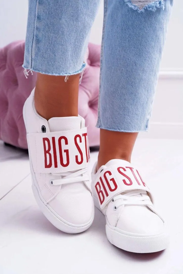 Damskie Big Star Shoes Trampki Damskie Big Star Białe EE274039