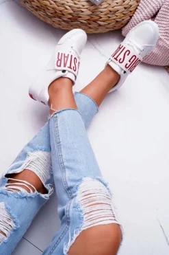 Damskie Big Star Shoes Trampki Damskie Big Star Białe EE274039