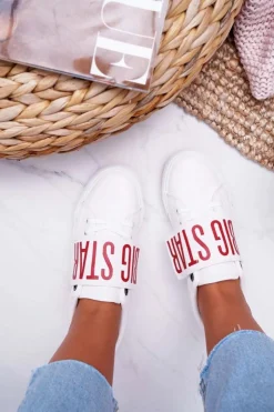 Damskie Big Star Shoes Trampki Damskie Big Star Białe EE274039