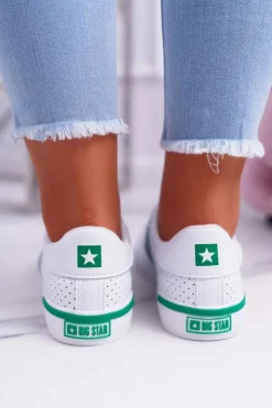 Big Star Shoes Trampki Damskie Big Star|Trampki Damskie Niskie*Trampki Damskie Big Star Białe EE274336