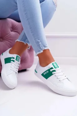 Big Star Shoes Trampki Damskie Big Star|Trampki Damskie Niskie*Trampki Damskie Big Star Białe EE274336