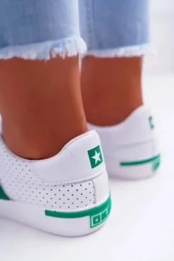 Big Star Shoes Trampki Damskie Big Star|Trampki Damskie Niskie*Trampki Damskie Big Star Białe EE274336