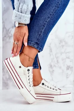 Damskie Big Star Shoes Trampki Damskie Big Star Białe GG274140