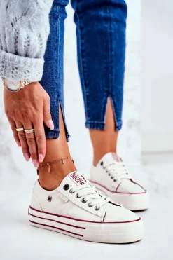 Damskie Big Star Shoes Trampki Damskie Big Star Białe GG274140