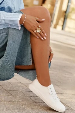 Big Star Shoes Trampki Damskie Big Star|Trampki Damskie Niskie*Trampki Damskie Big Star RR274730 Białe Biały