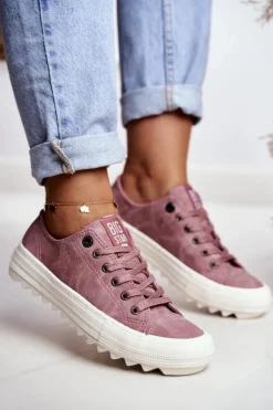 Hot Big Star Shoes Trampki Damskie Big Star Różowe GG274111