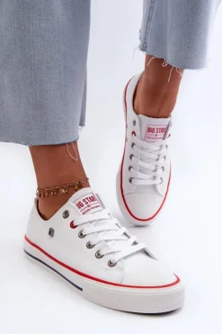 Big Star Shoes Trampki Damskie Big Star NN274656 HI-POLY SYSTEM Białe