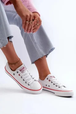 Big Star Shoes Trampki Damskie Big Star NN274656 HI-POLY SYSTEM Białe