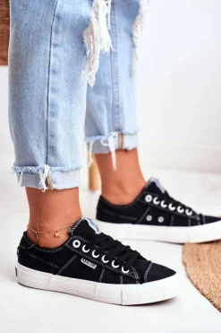 Big Star Shoes Trampki Damskie Big Star|Trampki Damskie Niskie*Trampki Damskie Big Star Czarne DD274446