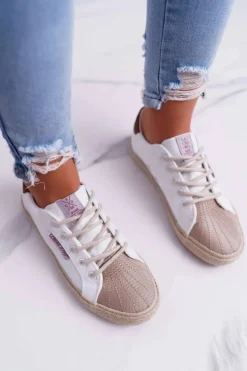 Cross Jeans Trampki Damskie Niskie*Trampki Damskie Białe DD2R4095