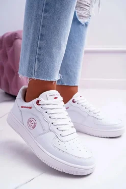 Damskie Cross Jeans Trampki Damskie Białe EE2R4143C