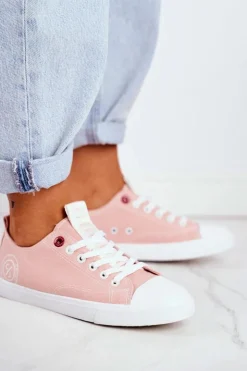 Damskie Cross Jeans Trampki Damskie Różowe FF2R4019C