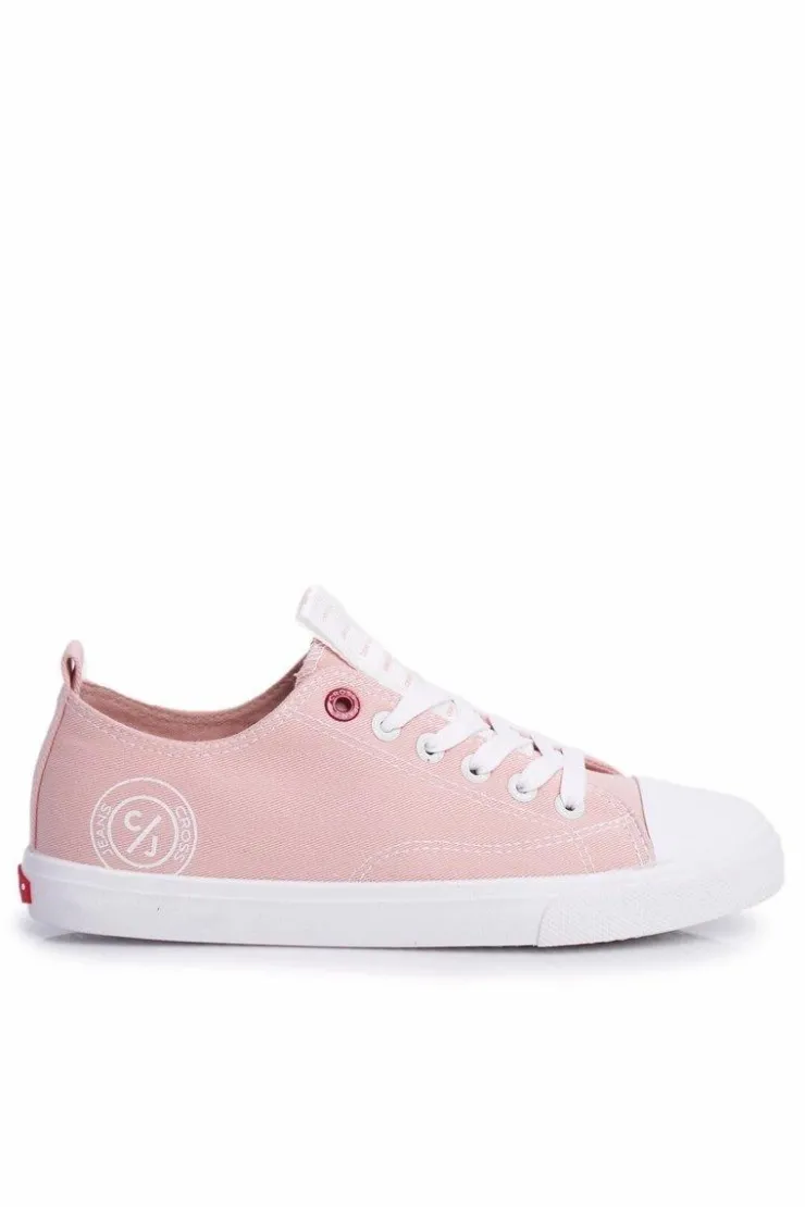 Damskie Cross Jeans Trampki Damskie Różowe FF2R4019C