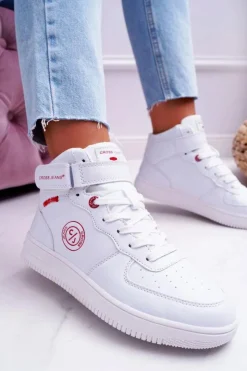 Cross Jeans Trampki Damskie Wysokie Białe EE2R4145C