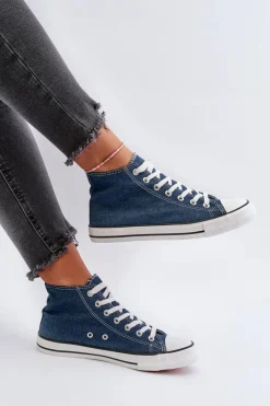 Sale Boto Trampki Damskie Jeansowe Socerio