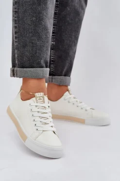 Damskie Boto Trampki Damskie Klasyczne Złote Ville