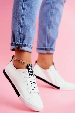 Damskie Boto Trampki Damskie Klasyczne Czarne Ville