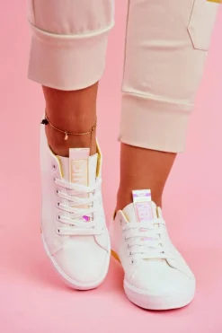 Damskie Boto Trampki Damskie Klasyczne Żółte Ville