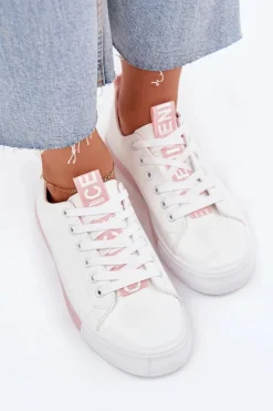 Damskie Boto Trampki Damskie Klasyczne Różowe Ville