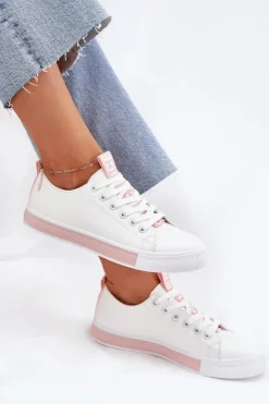 Damskie Boto Trampki Damskie Klasyczne Różowe Ville