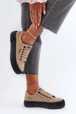 Online Lee Cooper Trampki Damskie LCW-24-31-2721 Beżowe