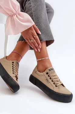 Online Lee Cooper Trampki Damskie LCW-24-31-2721 Beżowe