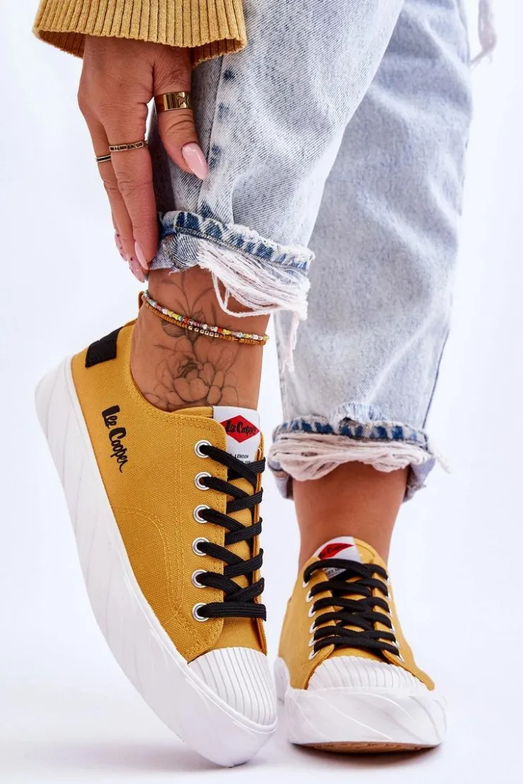 Damskie Lee Cooper Trampki Damskie LCW-23-44-1649L Żółte