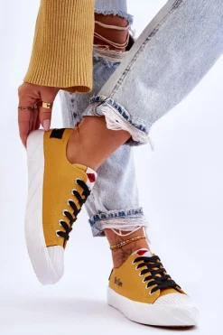 Damskie Lee Cooper Trampki Damskie LCW-23-44-1649L Żółte