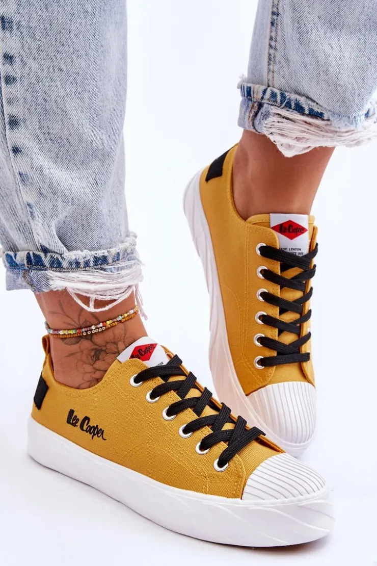 Damskie Lee Cooper Trampki Damskie LCW-23-44-1649L Żółte