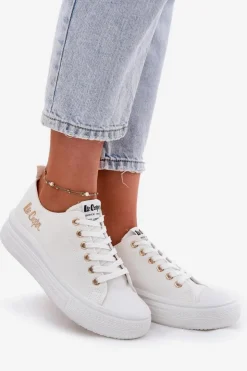 Damskie Lee Cooper Trampki Damskie Na Platformie LCW-24-44-2462L Białe