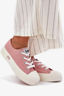 Lee Trampki Damskie Niskie*Trampki Damskie Na Platformie ISLA C WOMEN LOW 50251001 Różowe Różowy