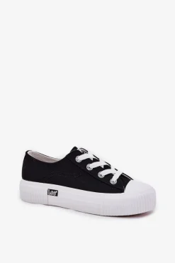 Discount Lee Trampki Damskie Na Platformie ISLA C WOMEN LOW 50251001 Czarne Czarny