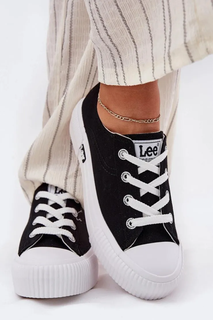 Discount Lee Trampki Damskie Na Platformie ISLA C WOMEN LOW 50251001 Czarne Czarny