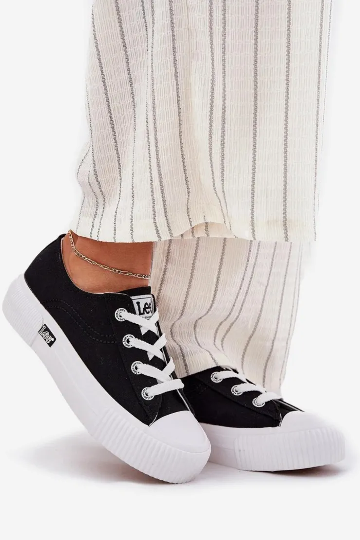 Discount Lee Trampki Damskie Na Platformie ISLA C WOMEN LOW 50251001 Czarne Czarny