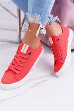 Big Star Shoes Trampki Damskie Big Star|Trampki Damskie Niskie*Trampki Damskie Niskie Big Star Czerwone DD274709