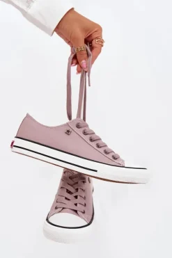 Damskie Big Star Shoes Trampki Damskie Niskie Big Star DD274A233 Szare