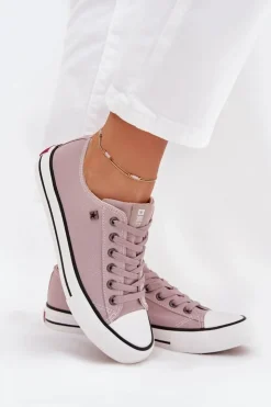 Damskie Big Star Shoes Trampki Damskie Niskie Big Star DD274A233 Szare