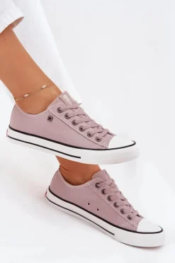 Damskie Big Star Shoes Trampki Damskie Niskie Big Star DD274A233 Szare