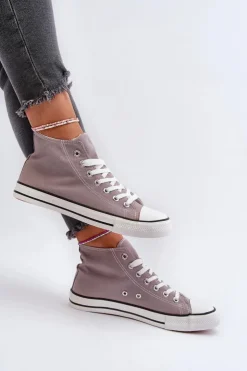 Boto Trampki Damskie Niskie*Trampki Damskie Szare Socerio