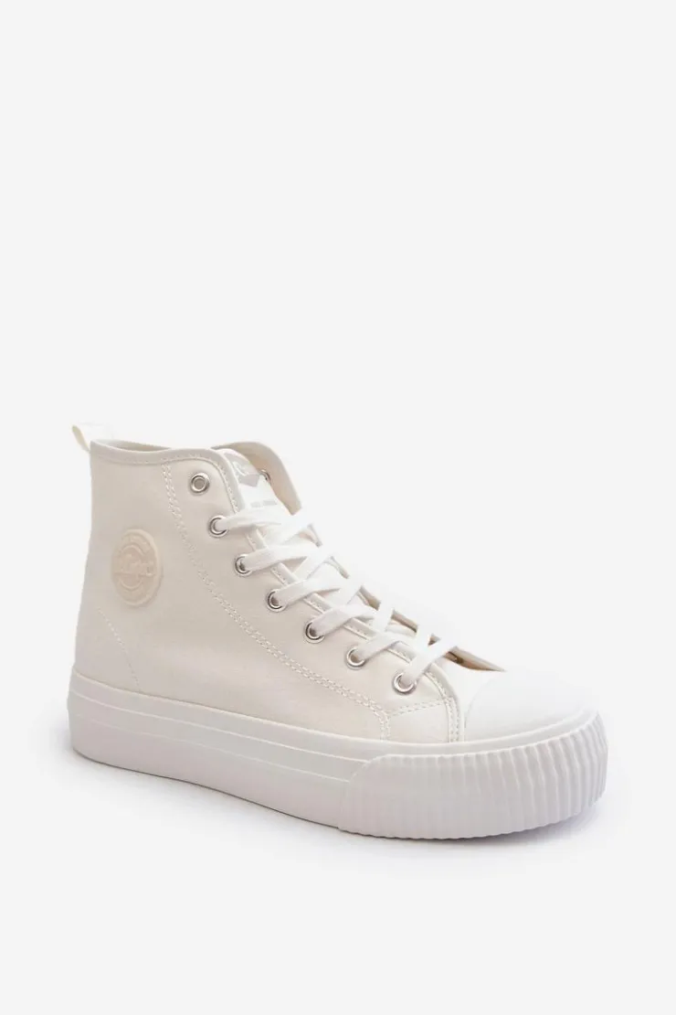 Lee Cooper Trampki Damskie Wysokie LCW-24-02-2132 Białe