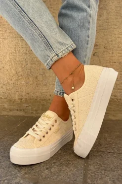 Online Lee Cooper Trampki Damskie Z Koronką LCW-25-31-3440L Beżowe Beżowy