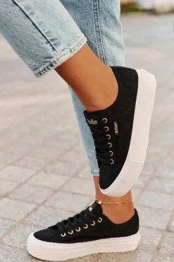 Discount Lee Cooper Trampki Damskie Z Koronką LCW-25-31-3439L Czarne Czarny