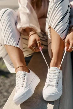 Hot Lee Cooper Trampki Damskie Z Koronką LCW-25-31-3438L Białe