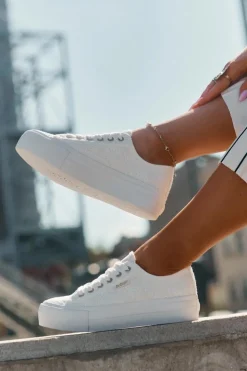 Hot Lee Cooper Trampki Damskie Z Koronką LCW-25-31-3438L Białe