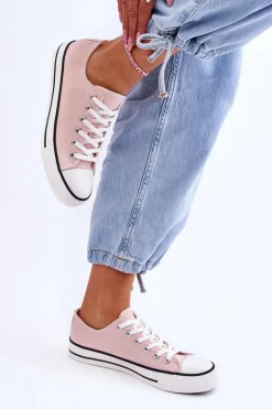 Discount Boto Trampki Klasyczne Niskie Damskie Jasnoróżowe Vegas Różowy