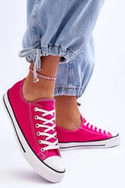 Boto Trampki Damskie Niskie*Trampki Klasyczne Niskie Damskie Fuksja Vegas