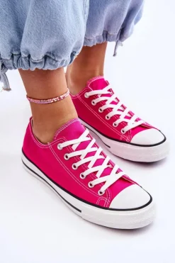 Boto Trampki Damskie Niskie*Trampki Klasyczne Niskie Damskie Fuksja Vegas