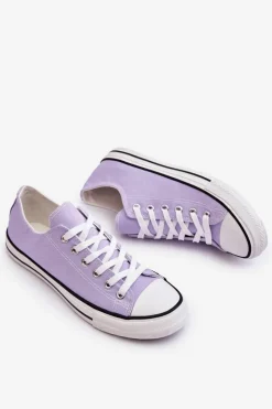 Hot Boto Trampki Klasyczne Niskie Damskie Fioletowe Vegas