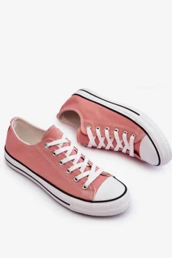 Boto Trampki Damskie Niskie*Trampki Klasyczne Niskie Damskie Ciemnoróżowe Vegas